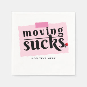 Bewegt Ist zum Kotzen! Modern Funny Farewell Good  Serviette