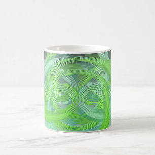 Bewegt n-Wirbel wellenartig Kaffeetasse