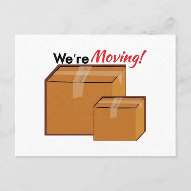 bewegten sich ankündigungspostkarte (Vorderseite)