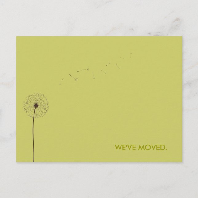 Bewegung Ankündigungspostkarte (Vorderseite)