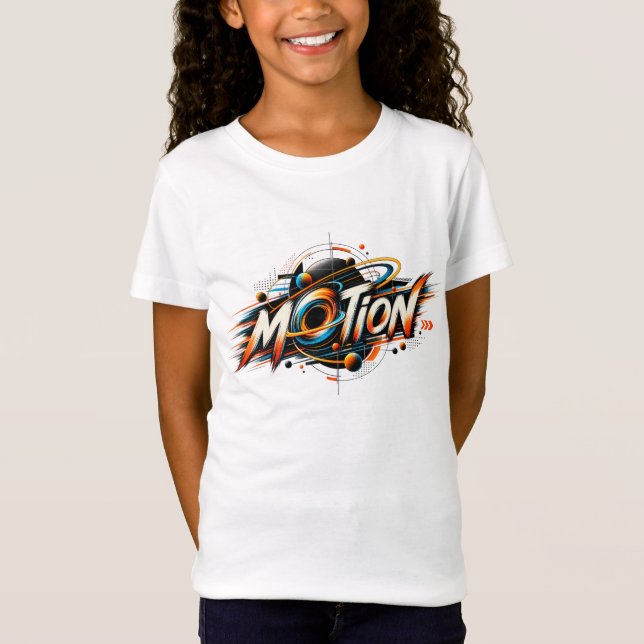 Bewegung – Dynamisches geometrisches abstraktes De T-Shirt (Vorderseite)