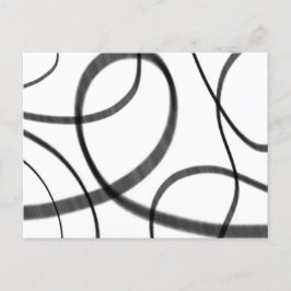 Bewegung in Schwarz und Weiß Postkarte