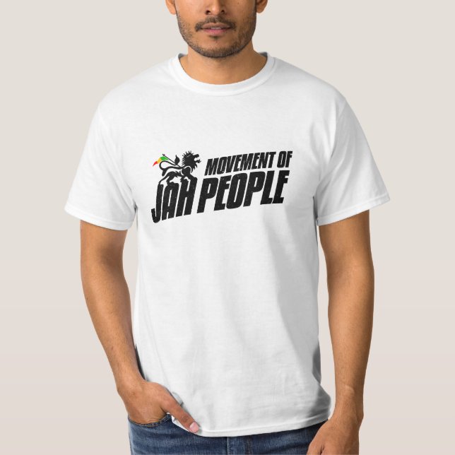 Bewegung Jah Leute Rasta Löwe von Judah Reggae T-Shirt (Vorderseite)