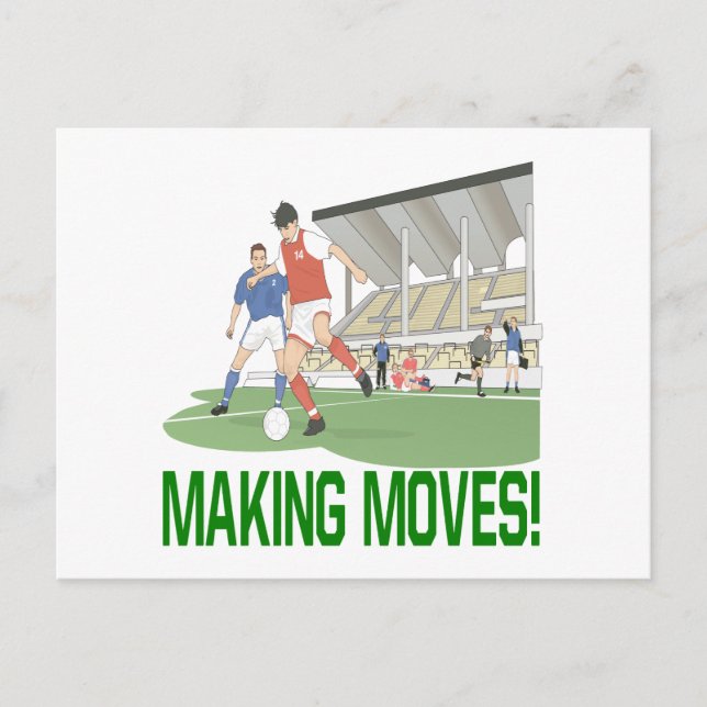 Bewegungen machen postkarte (Vorderseite)