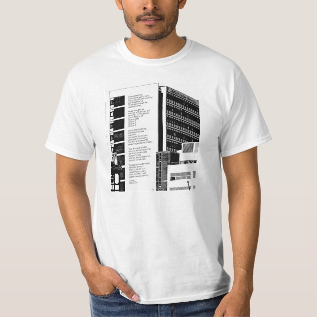 Bewegungs-Gedicht-T - Shirt Sheffields Hallam (Vorderseite)