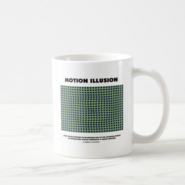 Bewegungs-Illusion (optische Täuschung) Kaffeetasse (Rechts)