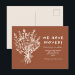 BEWEGUNGSANKÜNDIGUNG Wildblume Bouquet Niedlich Do Postkarte<br><div class="desc">Versenden Sie eine Nachricht über Ihren Umzug an Freunde und Familienmitglieder mit dieser schönen Blumenkunst, die Sie mit Ihrem eigenen Text auf der Vorder- und Rückseite individuell gestalten können. Anpassen, indem Sie auf "Personalisieren" klicken, um den Text zu ändern oder "Design bearbeiten", um Schriftart, Farben und mehr zu ändern! Lass...</div>