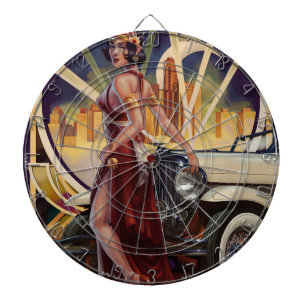 Bewegungsstadt Detroits, Michigan Dartscheibe