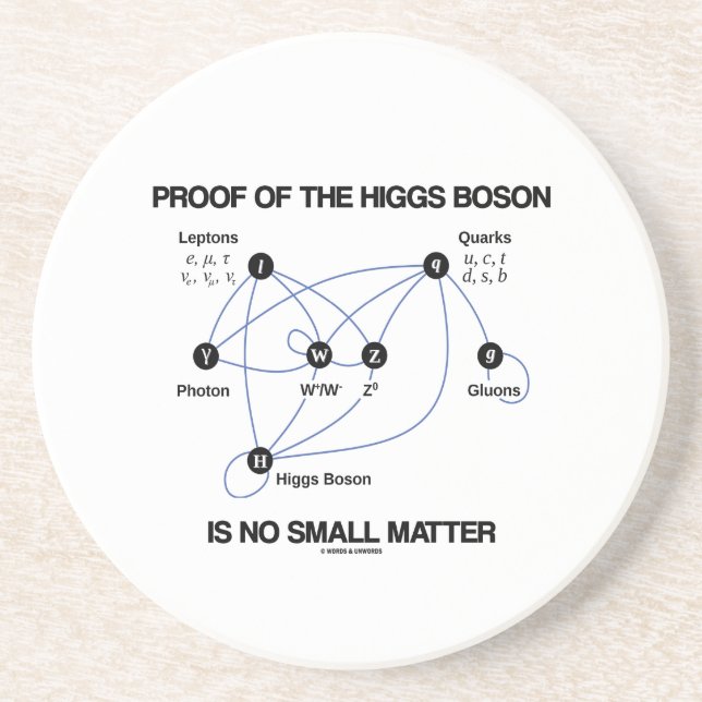 Beweis des Higgs Boson ist keine belanglose Getränkeuntersetzer (Vorne)