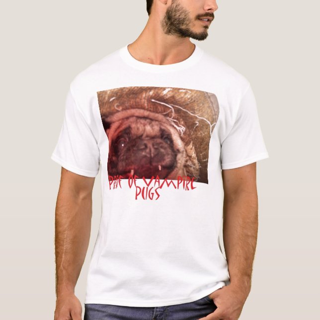 Beweis des Vampire-Mops-Shirts T-Shirt (Vorderseite)