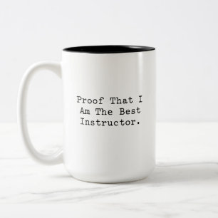 Beweis Ich Bin Der Beste Lehrer Mathe-Guru Zweifarbige Tasse