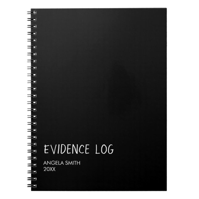 Beweis-Logbuch – Lustiges Dark Humor Journal, Notizblock (Vorderseite)