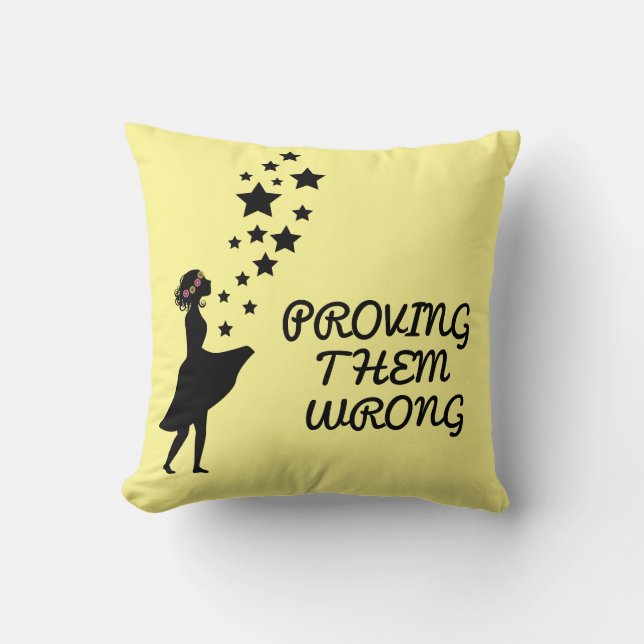 beweisen, dass sie falsch liegen kissen (Vorderseite)