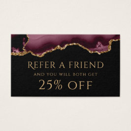 Beweiskarte "burgundy agate"