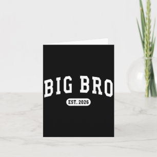 Bewerbung für Big Bro Est 2026 Neuer Bruder Baby A Karte