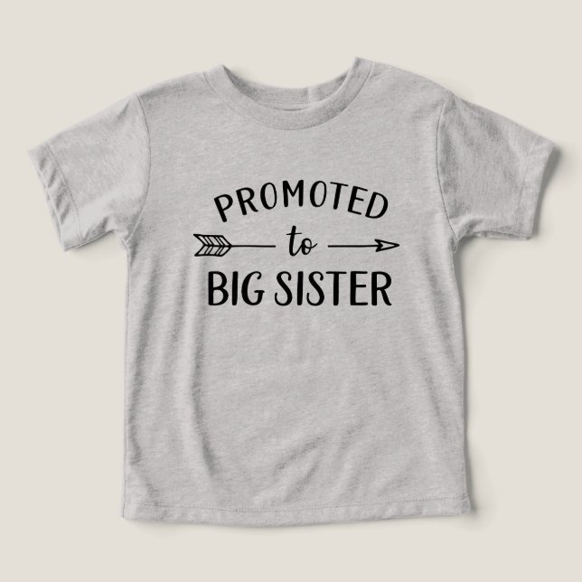 Bewerbung für Big Sister New Baby Ankündigung (Design Vorderseite)
