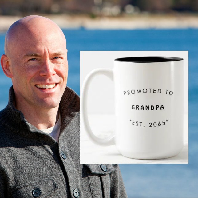 Bewerbung für die Großmutter-Schwangerschaft II Zweifarbige Tasse (Von Creator hochgeladen)