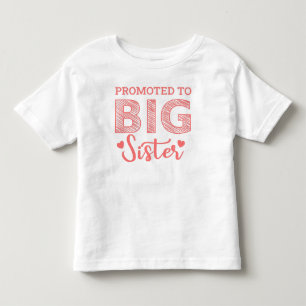 Bewerbung für große Schwester mit Herz Kleinkind T-shirt