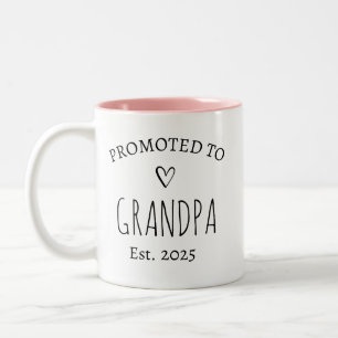 Bewerbung für Oma und Großvater Zweifarbige Tasse