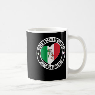 Bewerbung um die beste Italienische Lady je World  Kaffeetasse