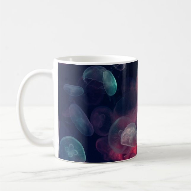 BEWERTETE FARBE JELLYFISH-MALERIERUNG KAFFEETASSE (Links)