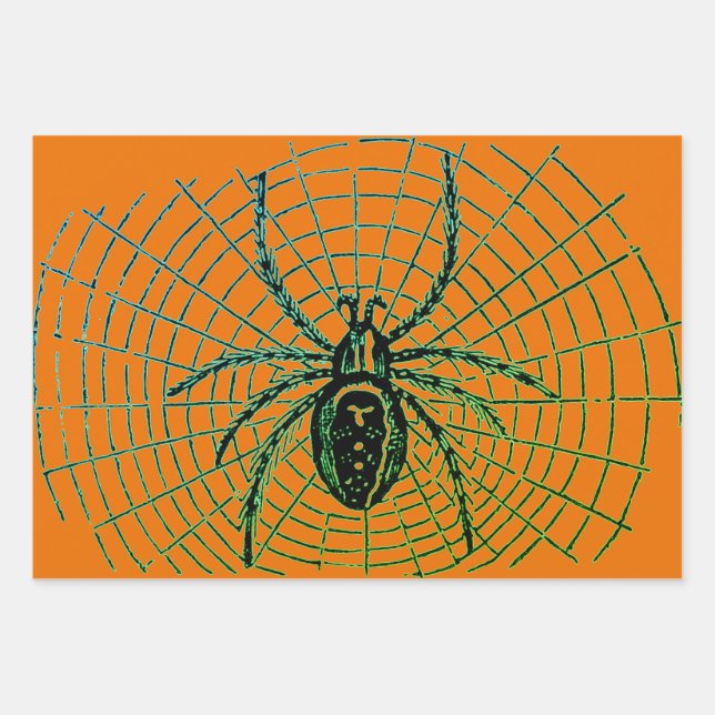 BEWERTETES HALLOWEEN Wrapping Paper Sheet-Set von  Geschenkpapier Set (Vorderseite)