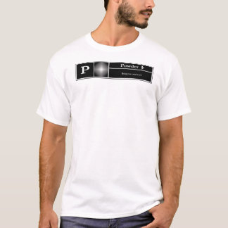 Bewertetes P für Pulver - Snowboarding T-Shirt