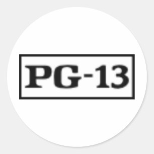 Bewertetes PG-13, Bewertungssystem Runder Aufkleber