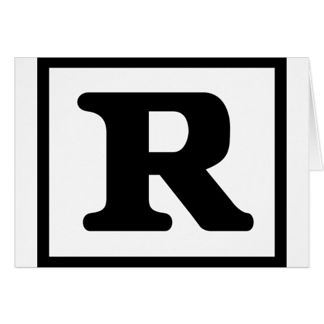 Bewertetes R (Vorderseite (Horizontal))