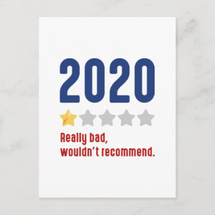 Bewertung 2020 postkarte