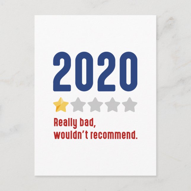 Bewertung 2020 postkarte (Vorderseite)