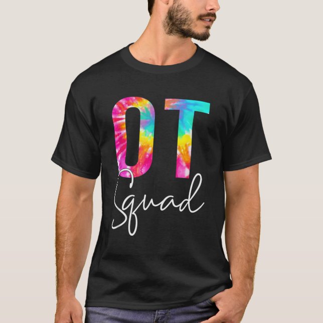 Bewertung der Arbeitstherapie bei gefärbte Krawatt T-Shirt (Vorderseite)