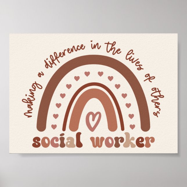 Bewertung der Sozialarbeit durch die Sozialarbeite Poster (Vorne)