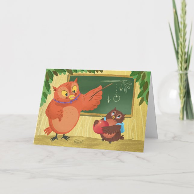 Bewertung des Lehrers Karte (Vorderseite)