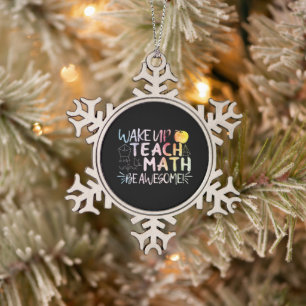 Bewertung durch Mathematiker - Phantastisch sein Schneeflocken Zinn-Ornament