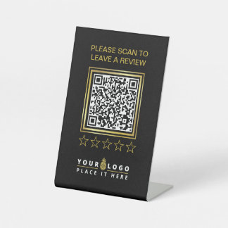 Bewertung von Firmenlogo für Black Gold QR Sockelschild