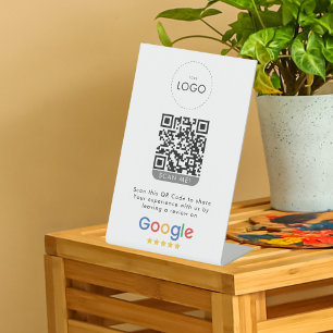 Bewertung von Google-QR-Code Sockelschild