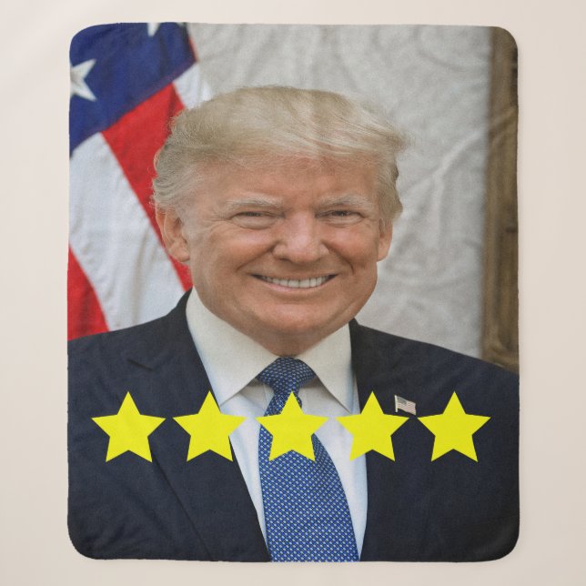 Bewertung von Präsident Donald Trump Sherpadecke (Vorderseite)