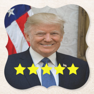Bewertung von Präsident Donald Trump Untersetzer