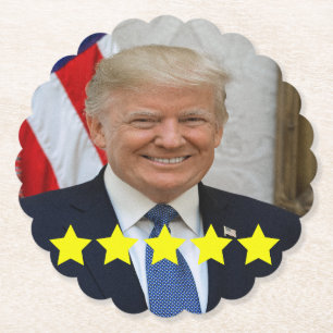 Bewertung von Präsident Donald Trump Untersetzer