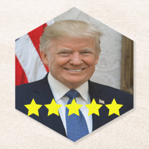 Bewertung von Präsident Donald Trump Untersetzer