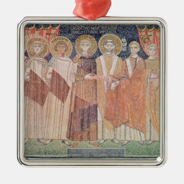 BewilligenBischof Constantines IV Privilegien Ornament Aus Metall (Vorne)