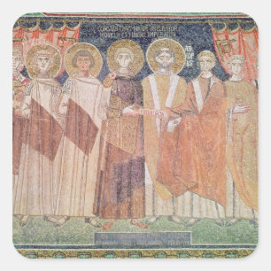 BewilligenBischof Constantines IV Privilegien Quadratischer Aufkleber