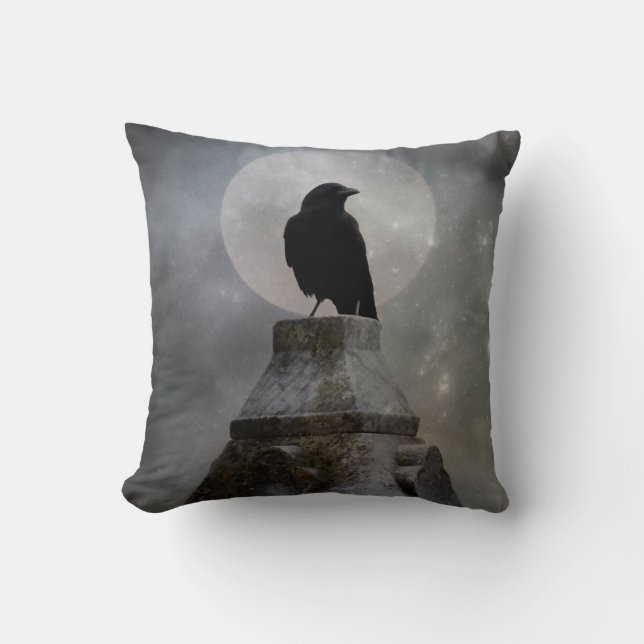 Bewitched Crow Kissen (Vorderseite)