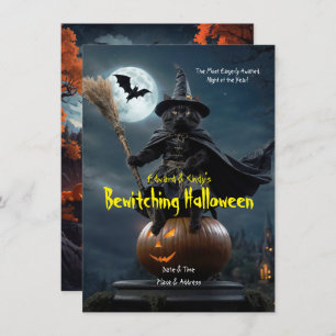 Bewitching Halloween invitation
