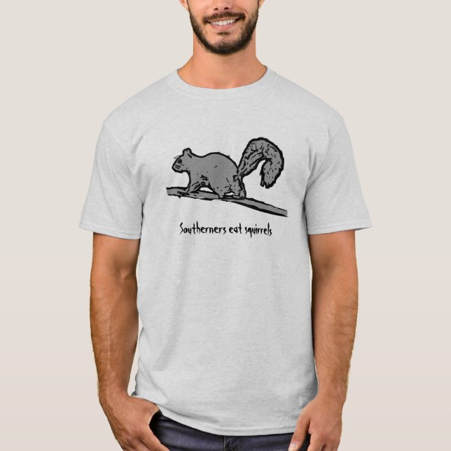Bewohner des Südens essen Eichhörnchen T-Shirt (Vorderseite)
