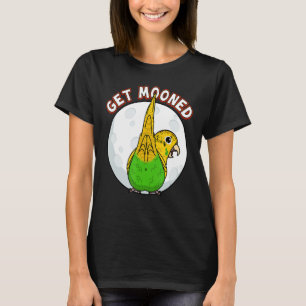 Bewölkt Ich Papagei Unterfluffies I Yellow Budgie T-Shirt