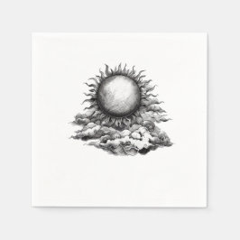 Bewölkte Sonne Serviette