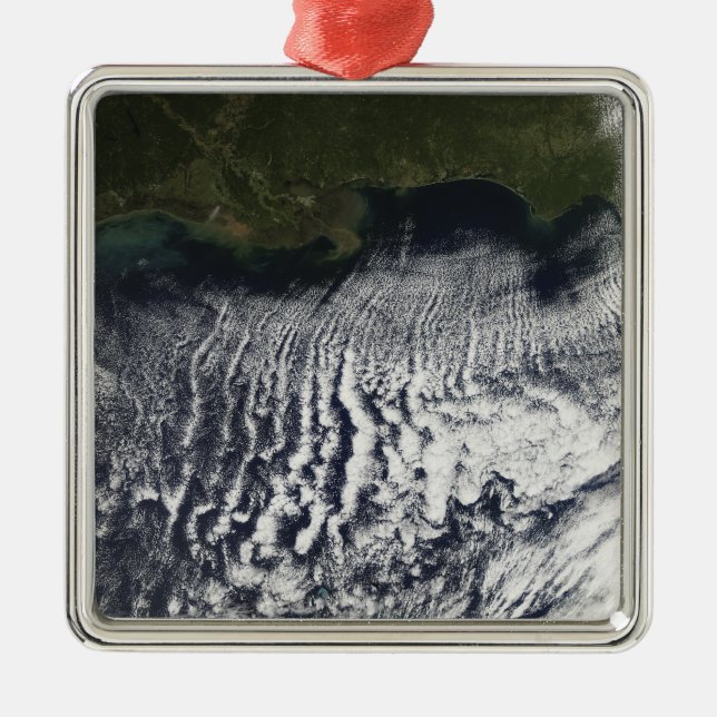 Bewölkte Straßen sind sichtbar Silbernes Ornament (Vorne)