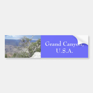 Bewölkter blauer Autoaufkleber des Grand Canyon